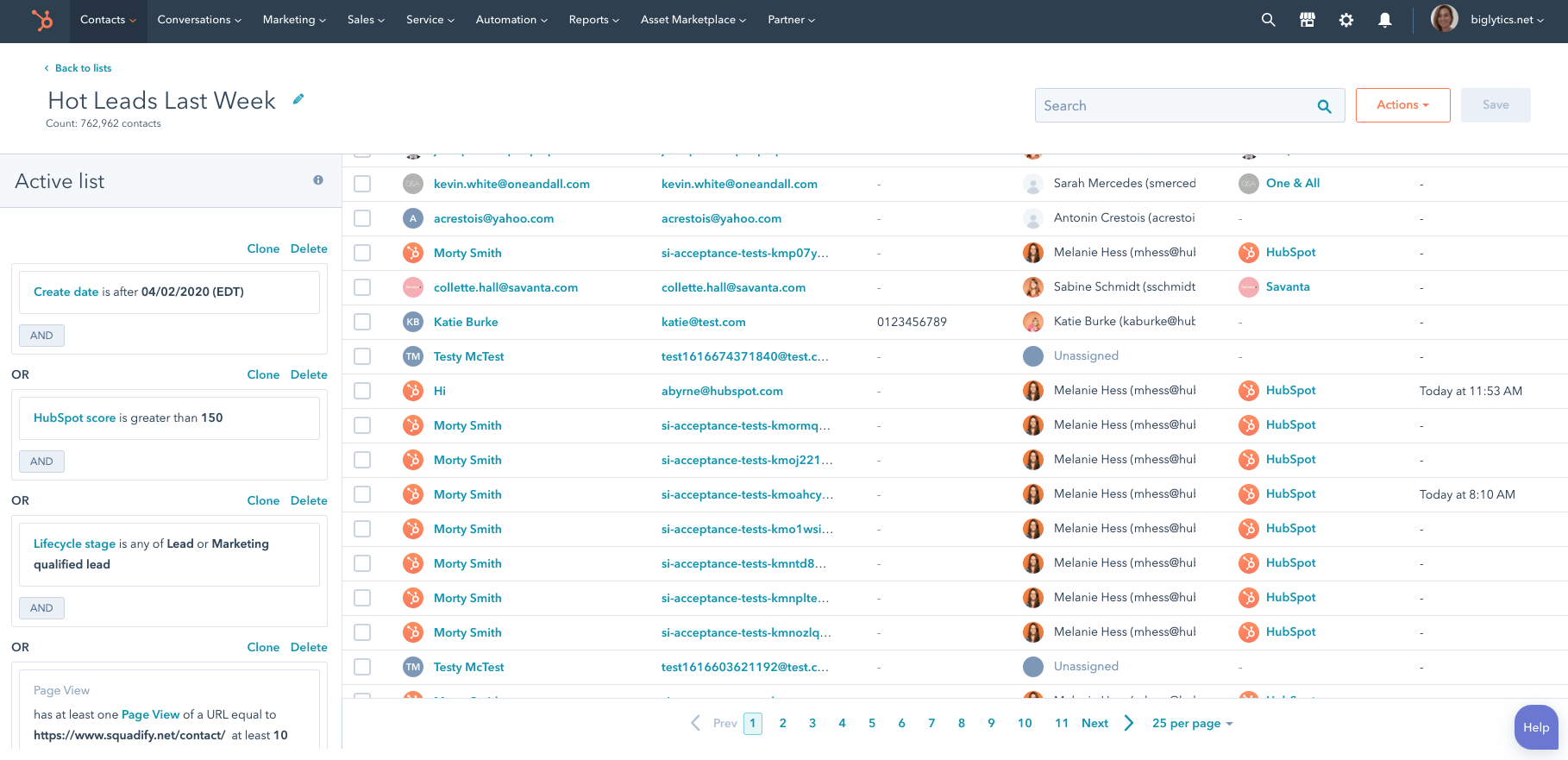 HubSpot CRM omfte